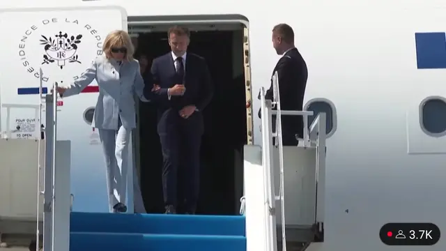 Prabowo Subianto Sambut Presiden Macron dan Brigitte